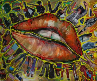 Titolo-Lips-cm.-90x60-collage-olio-su-tela-tecnica-mista